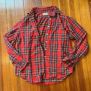 Vintage Red LL Bean Flannel ❤️
